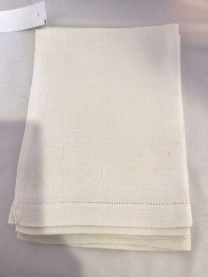 Cream Linen Set of 3 Napkins
