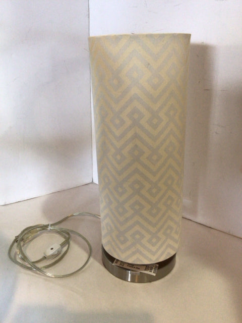 Gray/Yellow Linen Lamp