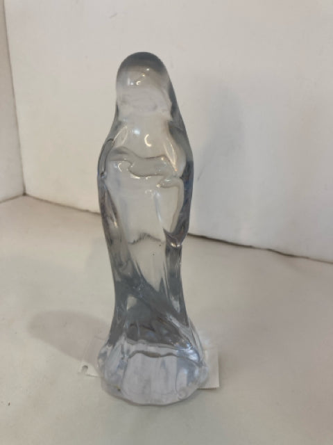 Christmas Clear Glass Madonna Child Holiday Item