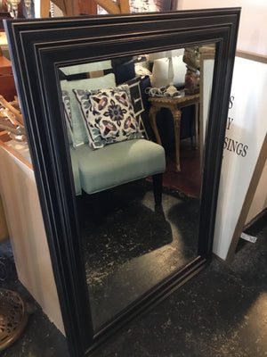 Black Beveled Mirror