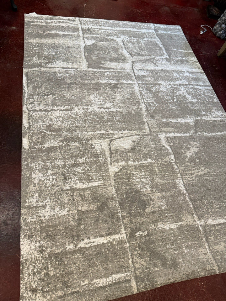 Mother Ruggers Washable Washable Gray/Cream Rug