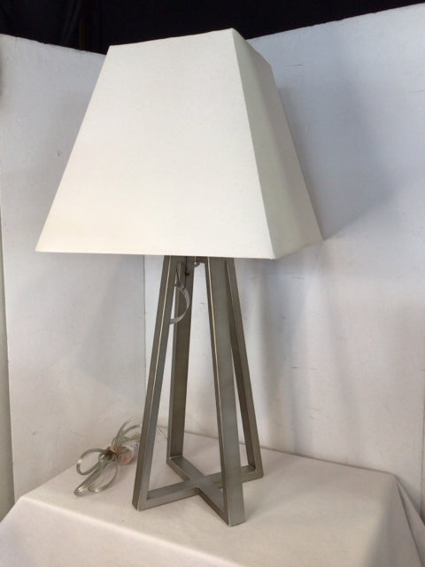 Silver Metal Lamp
