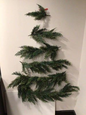 Crate & Barrel Christmas Green Tree Hanging Holiday Item