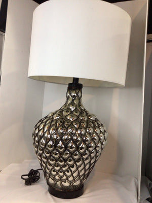 Silver Mercury Glass Lamp