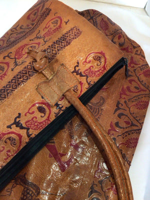 Leather Brown/Red Bag