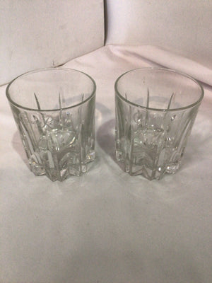 Rocks Clear Glass Set of 2 Glasses