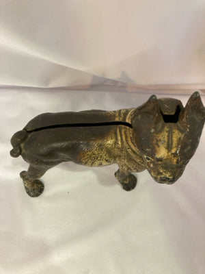 Cast Iron Dog Sculpture