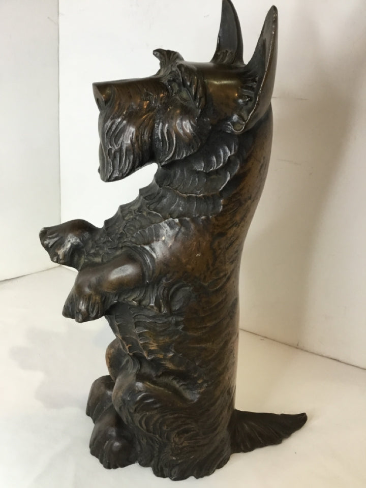 Bronze Scottie Dog Statue