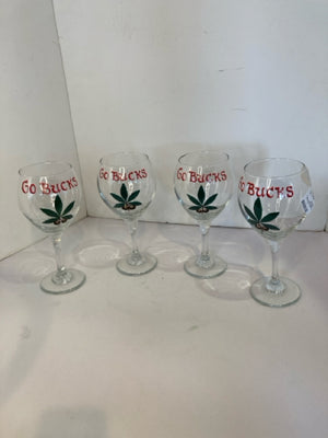 OSU Clear Glass Set of 4 Glasses