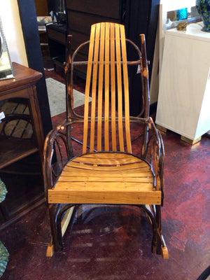 Adirondack Bentwood Tan/Brown Rocking Chair