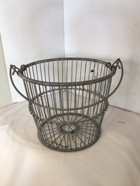 Silver Metal Basket
