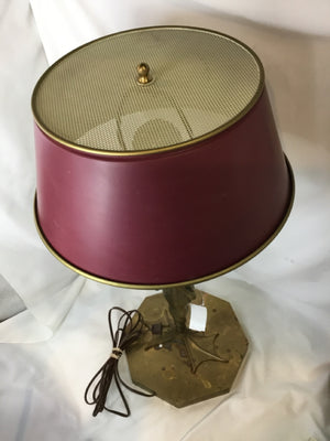 Chapman Red Brass Frog Lamp