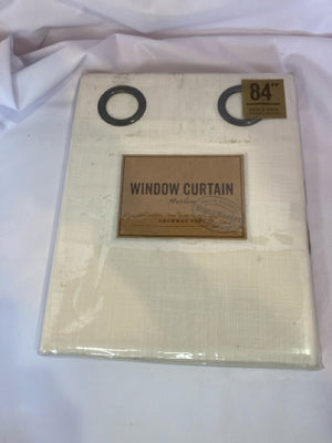 World Market Cream Grommet Top Draperies/Curtains