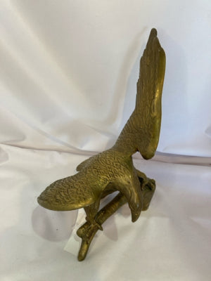 Vintage Solid Brass Eagle Sculpture