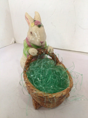 Easter Pastel Basket Bunny Holiday Item