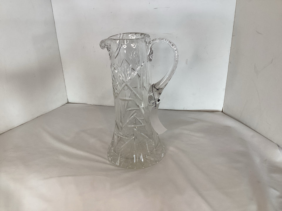 Clear Cut Crystal Pitcher