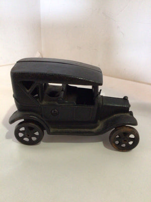 Black Cast Iron Car Figurine