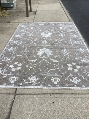 At home Polypropelyne Gray/White Rug