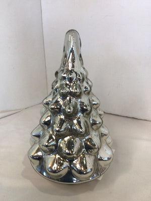 Christmas Silver Mercury Glass Tree Holiday Item