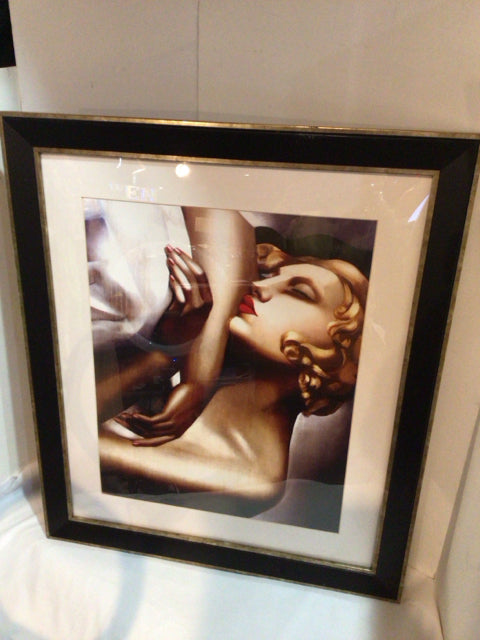 Art Deco Woman Framed Art