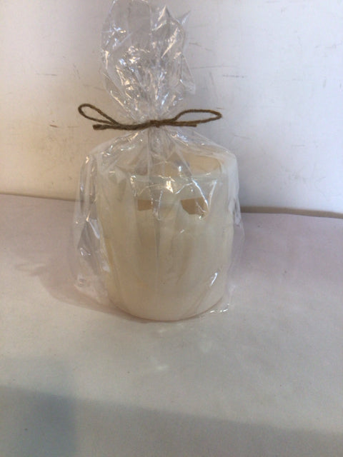 Autumn White Wax Pumpkin Candle
