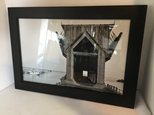 Photo Black/White Dock Framed Art