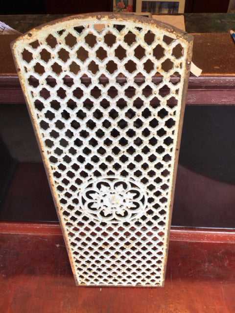 Vintage White Iron Architectural Accent