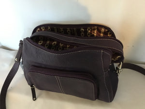 Tignanello Leather Purple Purse