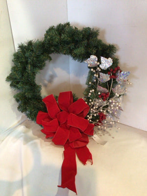 Christmas Green/Red Wreath Holiday Item