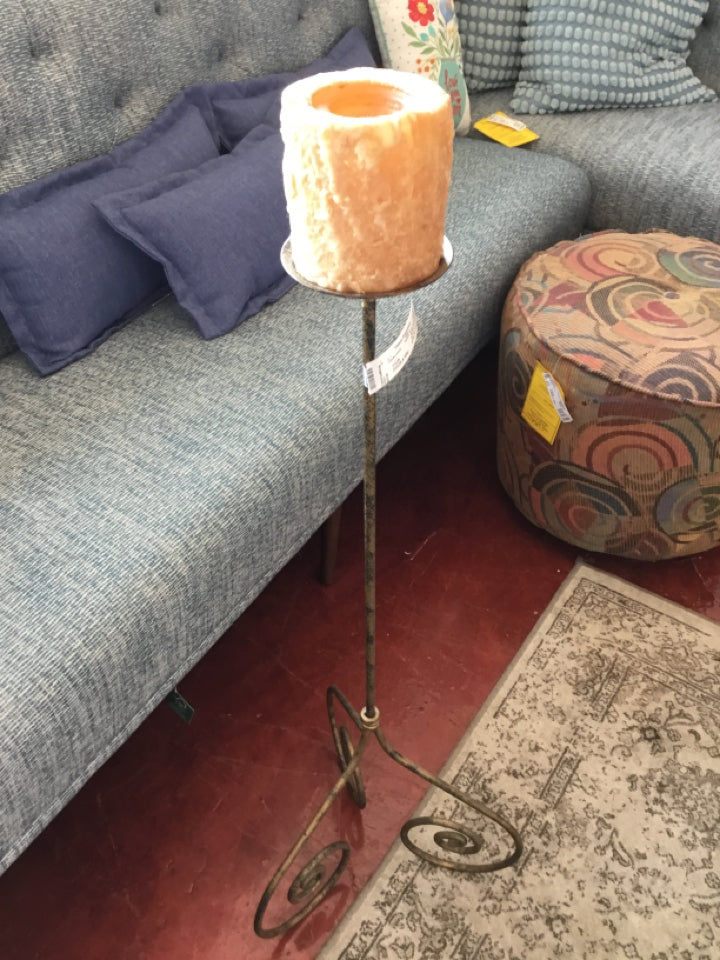 Metallic Metal 3 Leg w/Candle Candle Holder