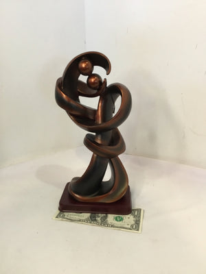 Copper Resin Swirl Figurine