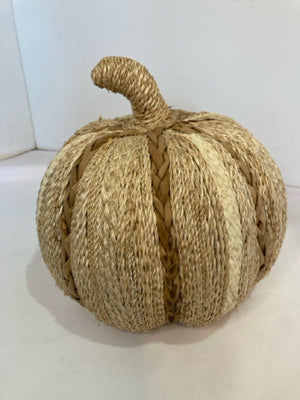Autumn Natural Jute Pumpkin Figurine