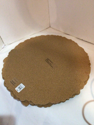 Williams-Sonoma Christmas White/Green Cork Back Placemats Set of 4 Holiday Item