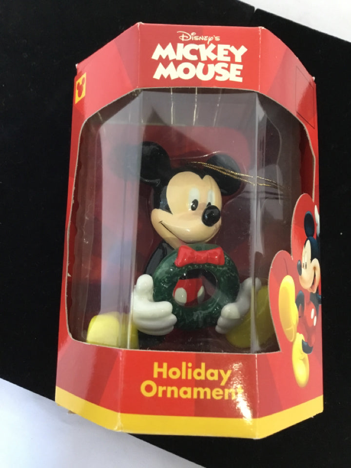 Christmas Multi-Color Resin Mickey Mouse Ornament Holiday Item
