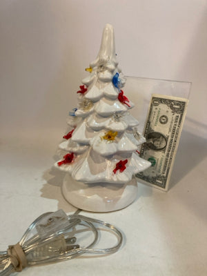 White Ceramic Christmas Tree Holiday Item