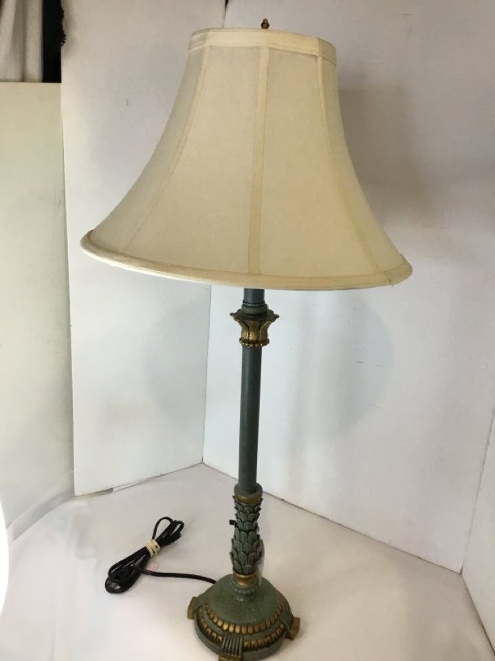 Blue/Gold Resin Lamp