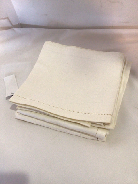 Cream Linen Set of 6 Napkins
