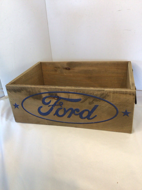 Wood Brown/Blue Box