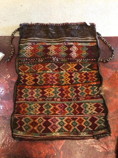 Turkish Wool Brown/Red Bag