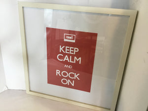 Red/white Words Framed Art