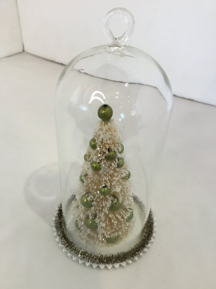 Ornament Clear Glass Bottle Tree Holiday Item