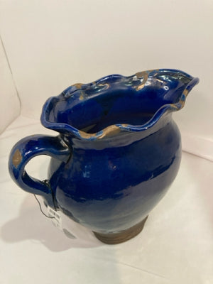 Blue Ceramic Pitcher