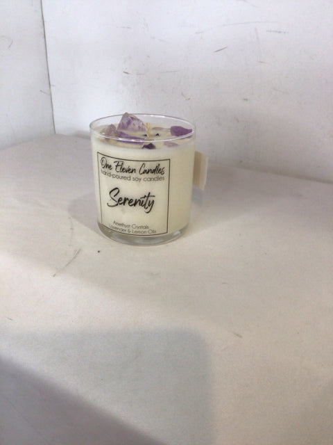 White/Purple Soy Candle
