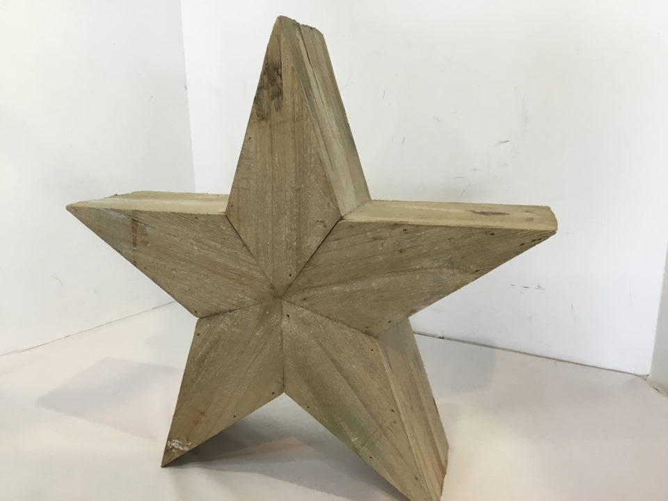 Rustic Brown Wood Star Misc