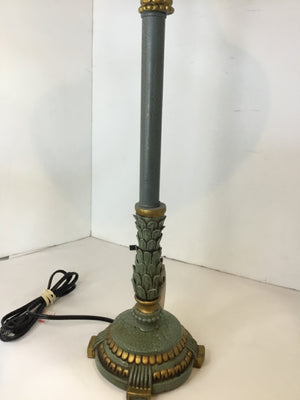 Blue/Gold Resin Lamp