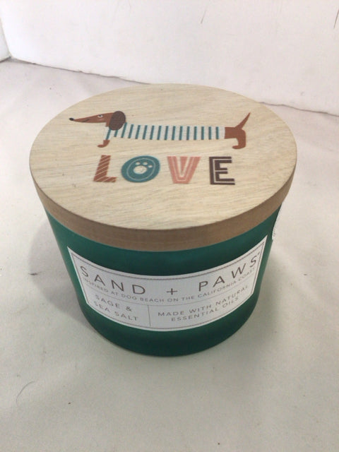 Sand & Fog Aqua Dachshunds Candle