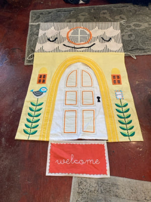 Cloth Doorway Welcome Yellow Wall Decoration