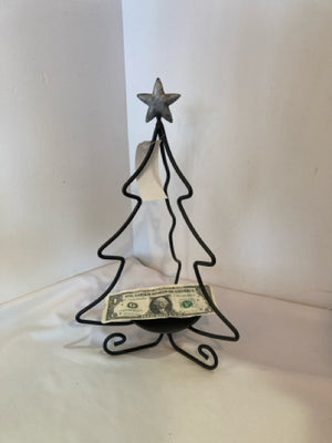 Pillar Iron Christmas Tree Candle Holder Holiday Item