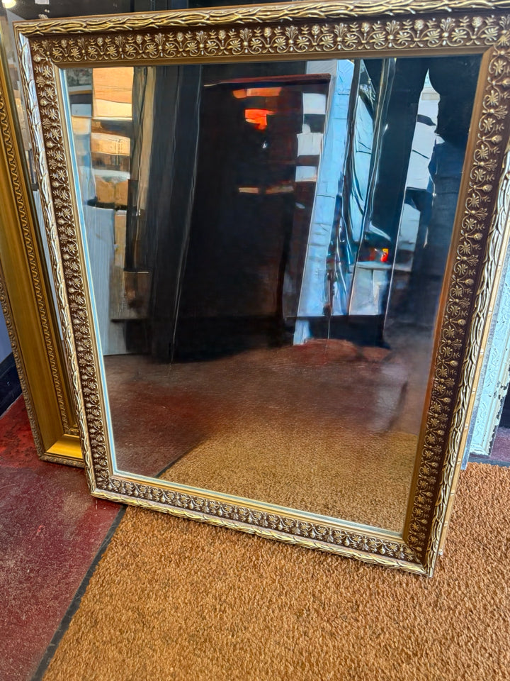 Antiqued Gold Mirror