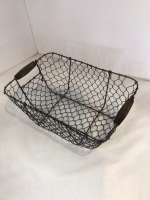 Gray Wire Basket
